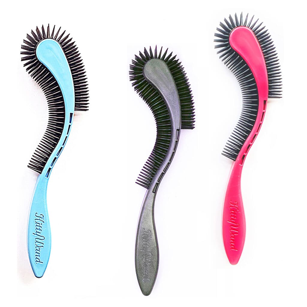 KittyWand Cat Brush Made with Your Cats Comfort in Mind. Effective on Long to Short Haired Cats. For Stress-Free Grooming that Cats Just Love.